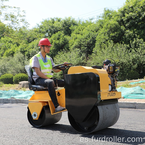 700kg compactador mini rodillo vibratorio doble tambor rodillo de asfalto FYL-850